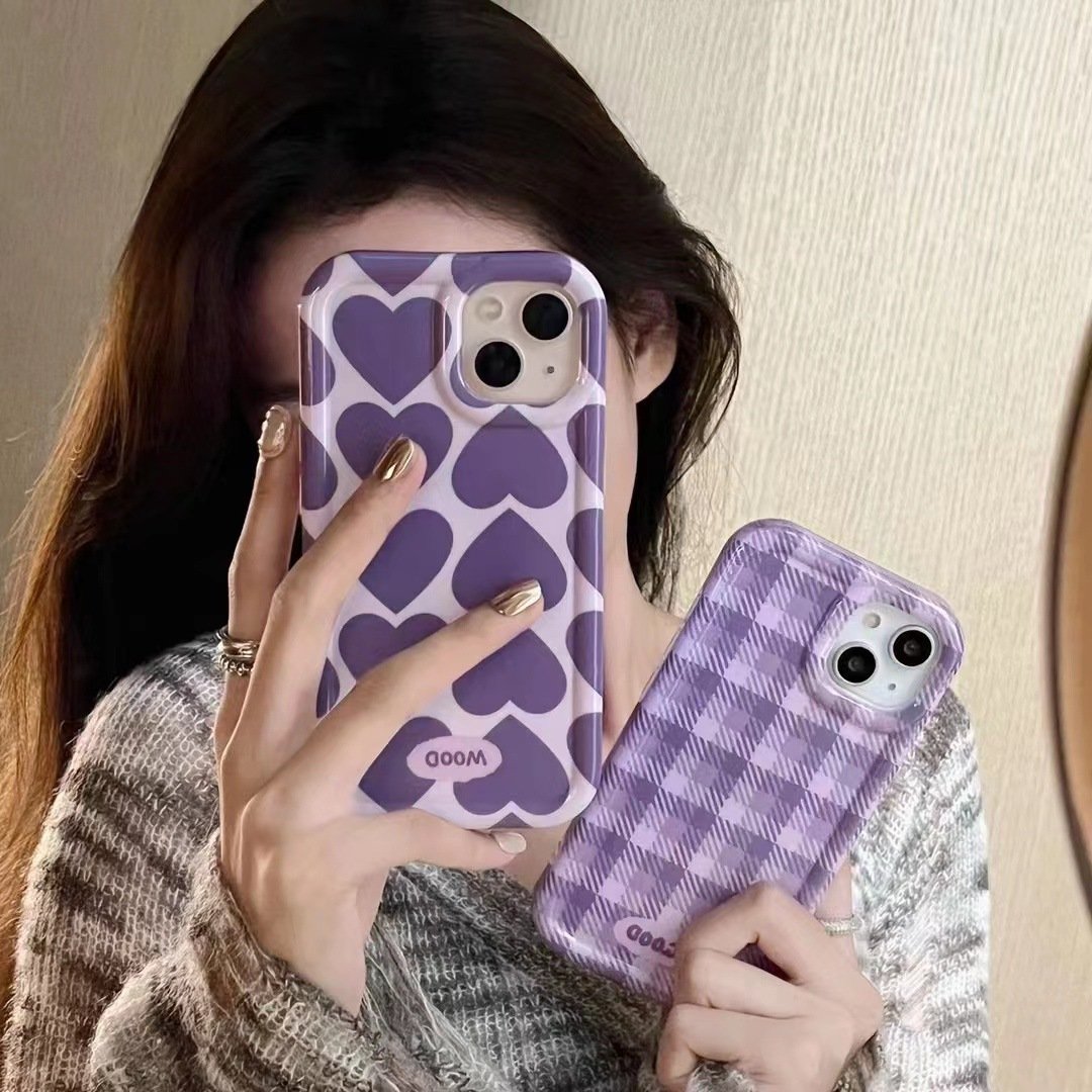 Purple Love Girl Mobile Phone Case