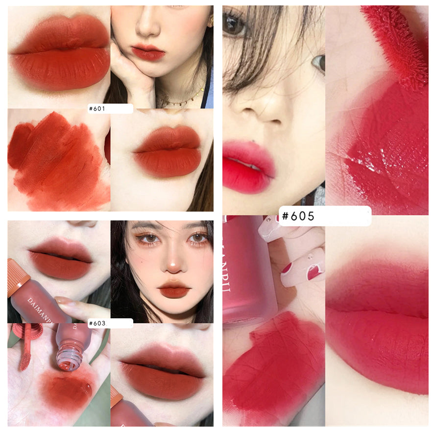 Frosted Transparent Velvet Matte Lip Glaze