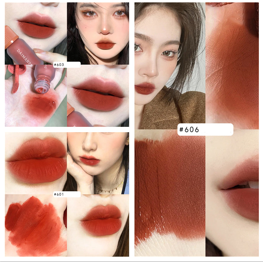 Frosted Transparent Velvet Matte Lip Glaze