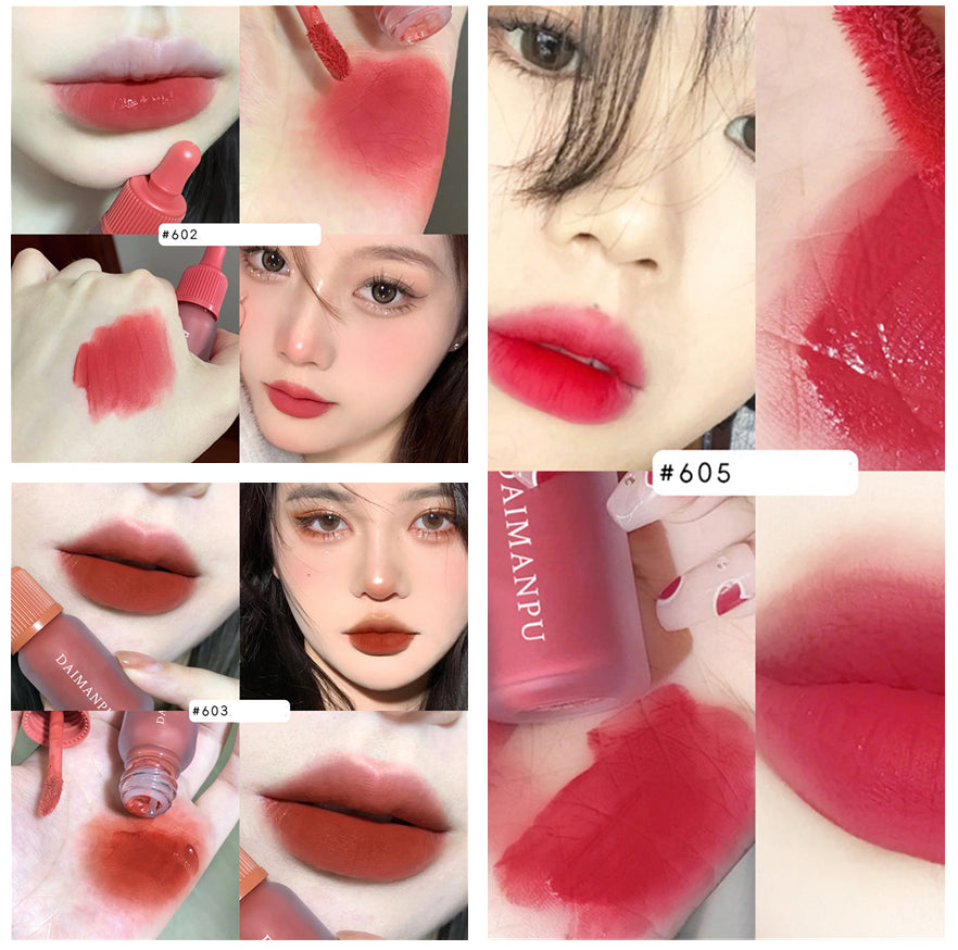 Frosted Transparent Velvet Matte Lip Glaze