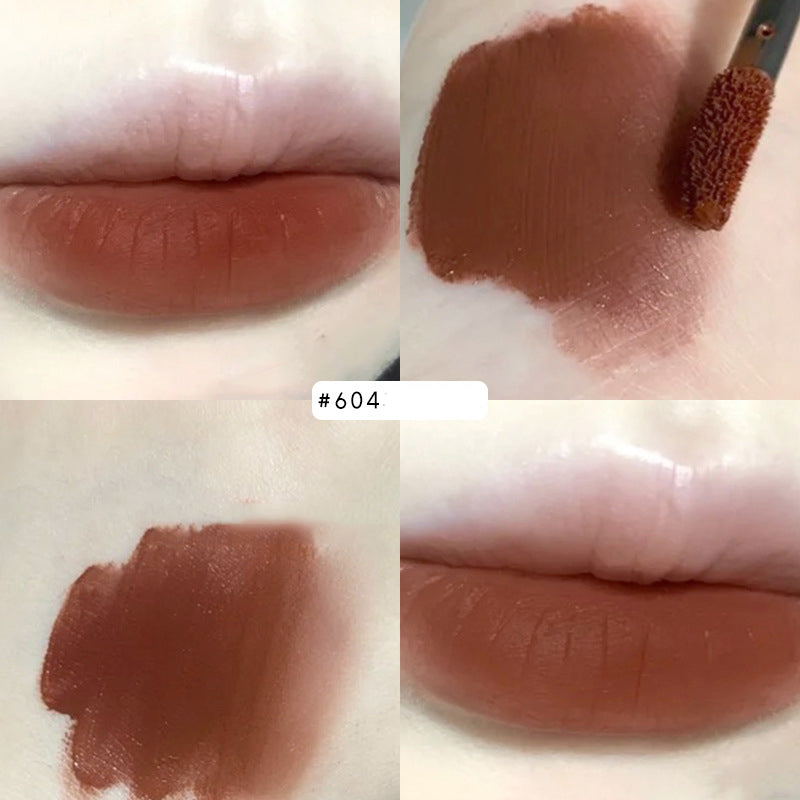 Frosted Transparent Velvet Matte Lip Glaze