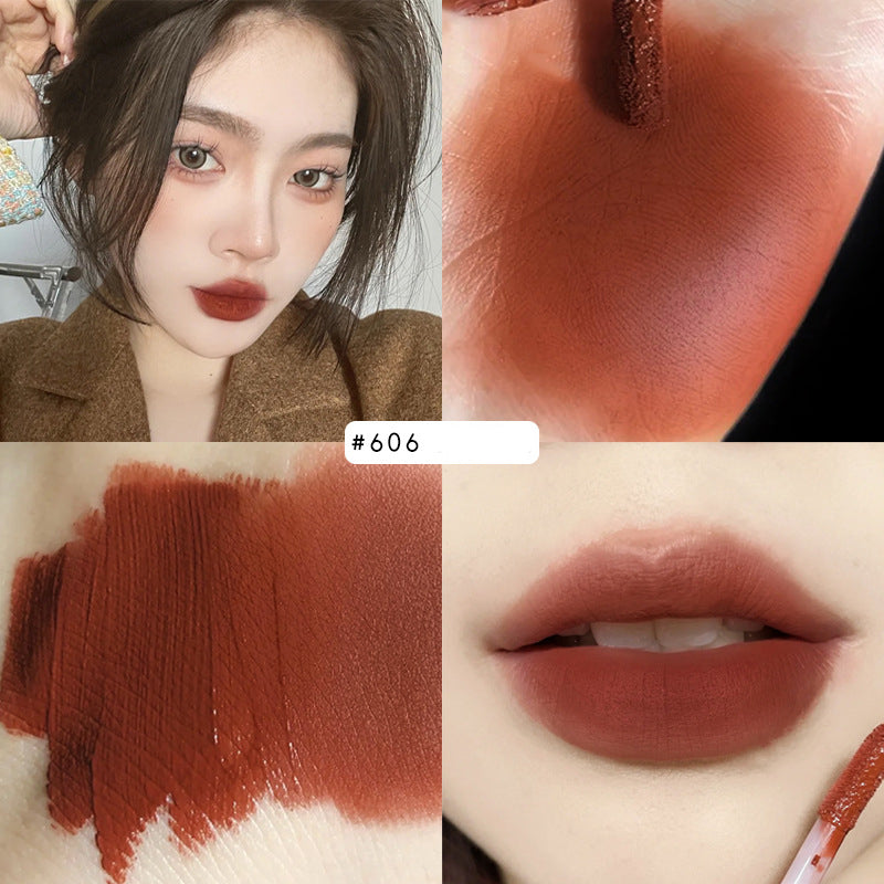 Frosted Transparent Velvet Matte Lip Glaze