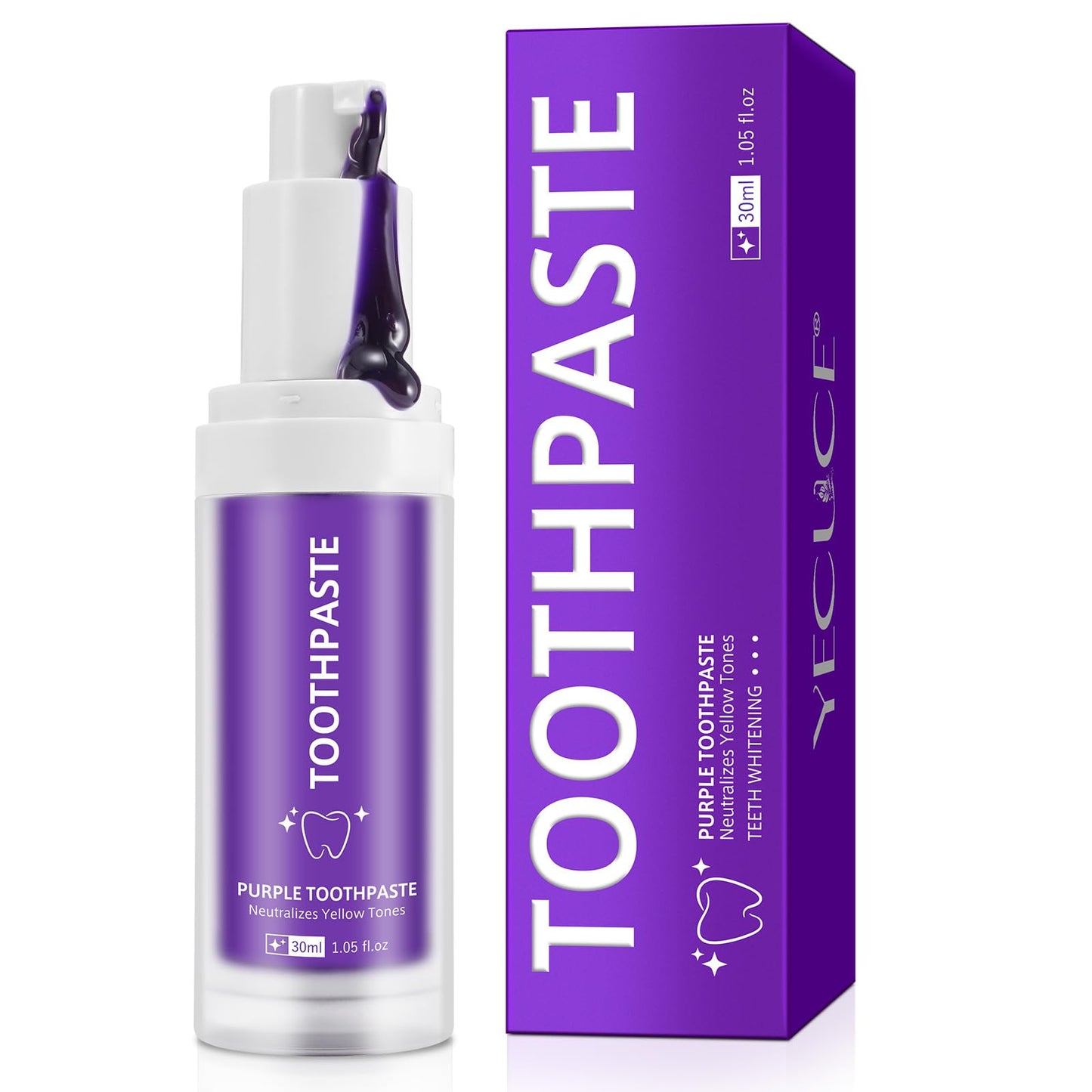 Purple Toothpaste Teeth Whitening Toothpaste Purple Toothpaste for Teeth Whitening Colour Corrector Toothpaste