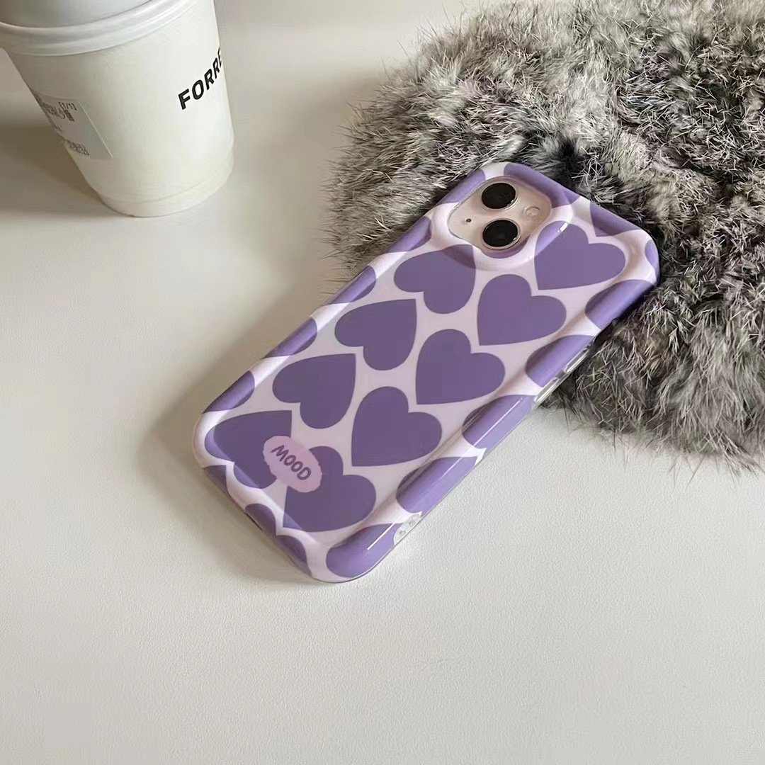 Purple Love Girl Mobile Phone Case