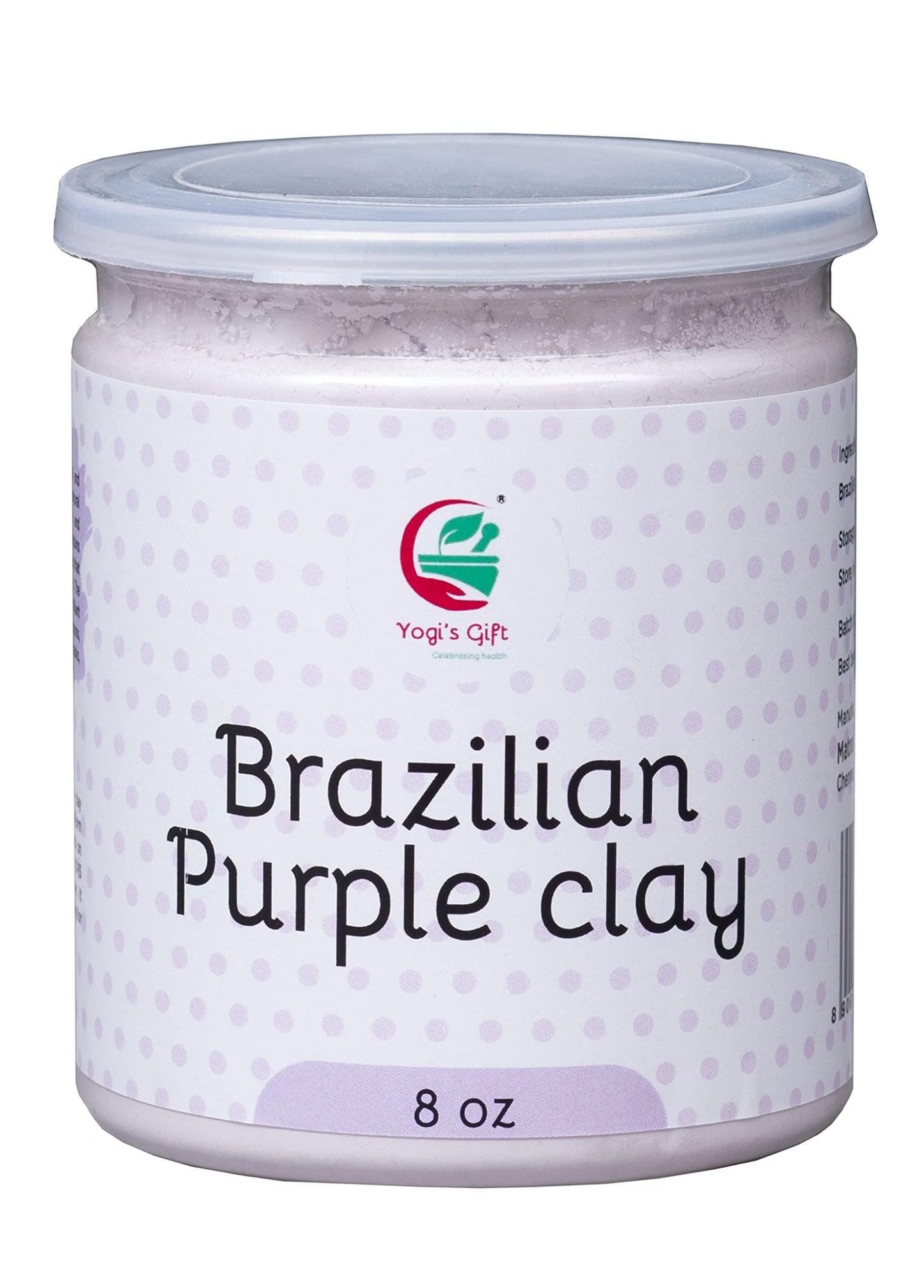 Brazilian Purple clay 8oz | Soap Making Clay | Natural Purple Clay Powder for Soap Making | by Yogis Gift ®