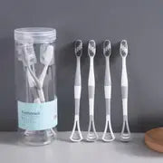 8pcs Extra Soft Toothbrush Set with Tongue Scraper