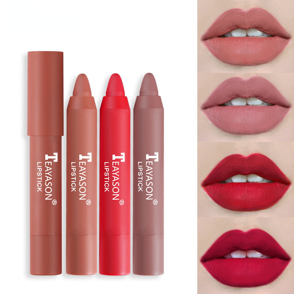 12 Colors Velvet Matte Waterproof Lipstick Pencil Set