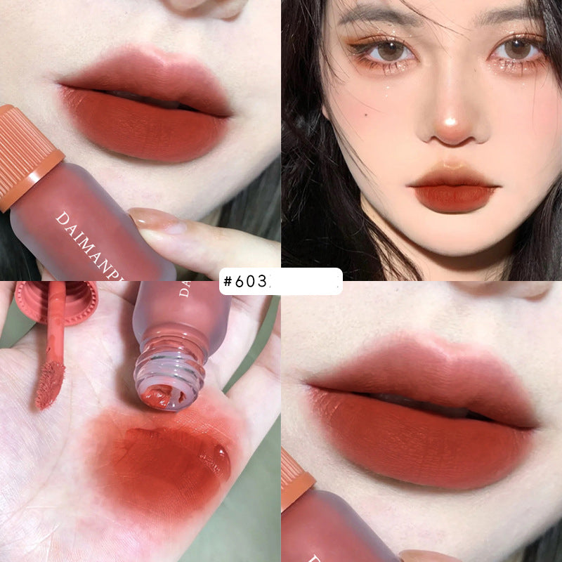 Frosted Transparent Velvet Matte Lip Glaze
