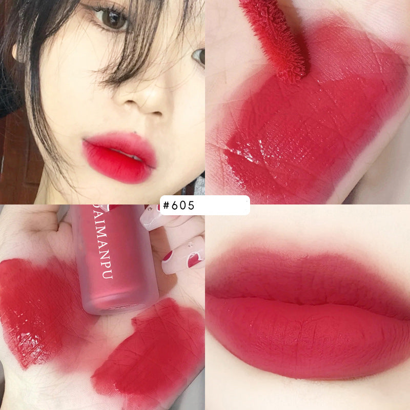 Frosted Transparent Velvet Matte Lip Glaze